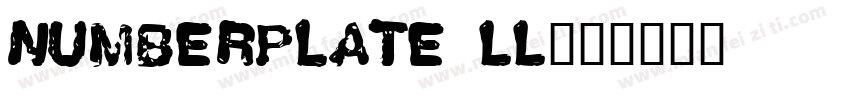 Numberplate LL字体转换